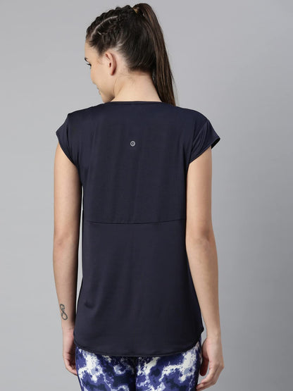 Enamor Athleisure Womens Cotton Light Weight Quick Dry 4 Way Stretch Antimicrobial Relaxed Fit Short Sleeve Crew Neck Active Lo