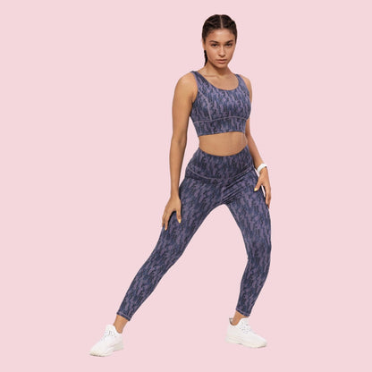 Enamor Womens Polyester Wire Free Casual Padded Sports Bra (A204_Step Brush Print