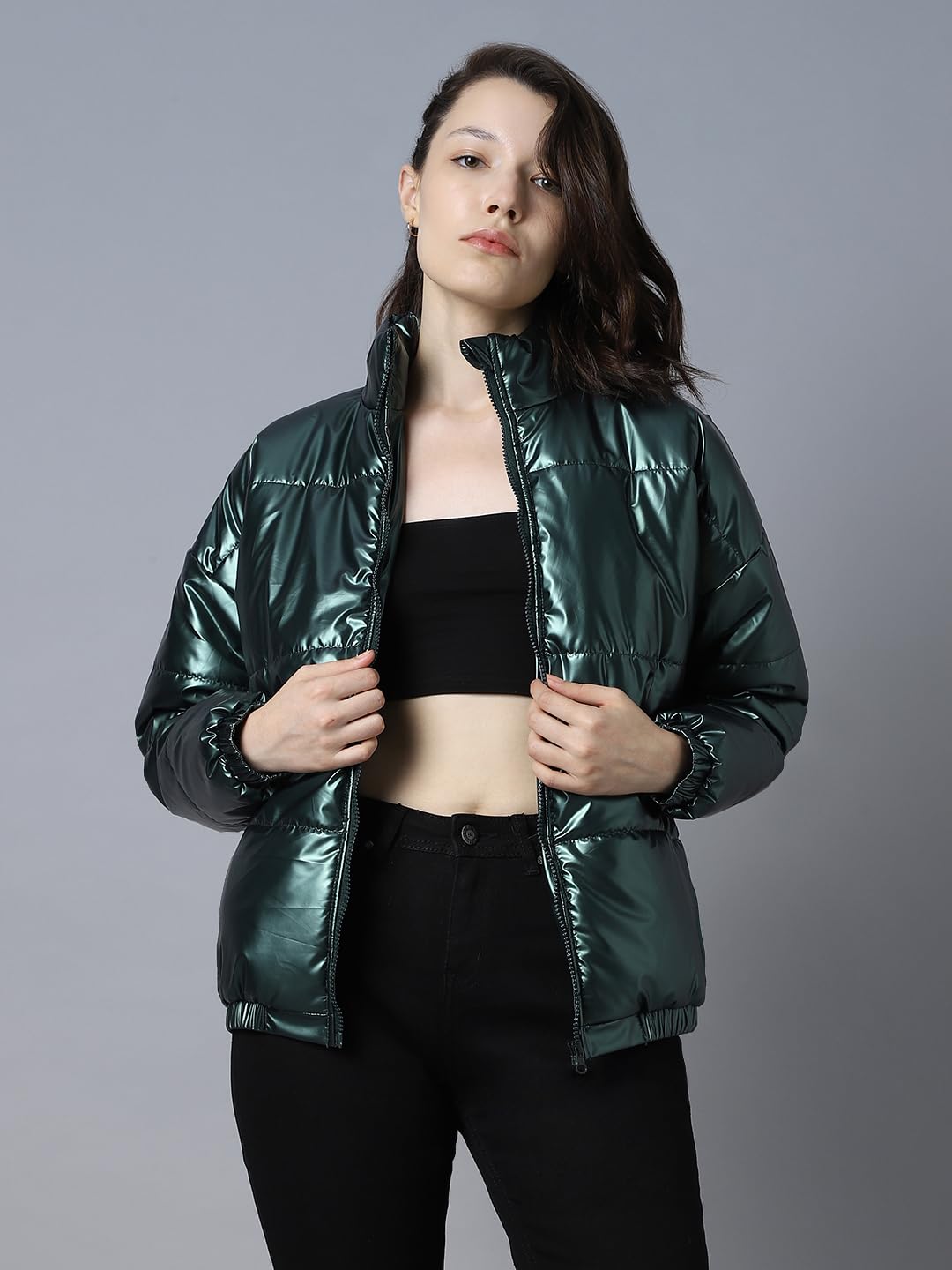 High Star WomenS Jacket (Hswjkw23001_Gr_Grey