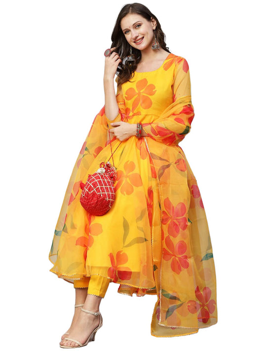 ANNI DESIGNER Organza Women Kurta With Pant & Dupatta