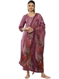 Libas Womens Silk Blend Kurta Sets (38022O_Purple