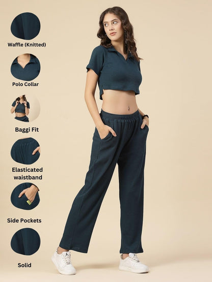 Rigo Cotton Co-ord Set for Women | Round Neck, Slim Fit Tracksuit Co-ords Set for Women | Stylish Dresses for Women | Casual Wea