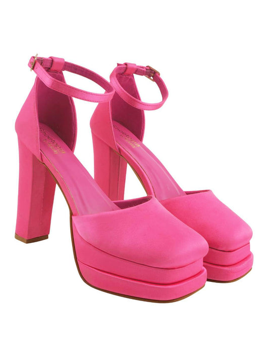 Shoetopia WomenS Wedge Heel Pumps, Pink