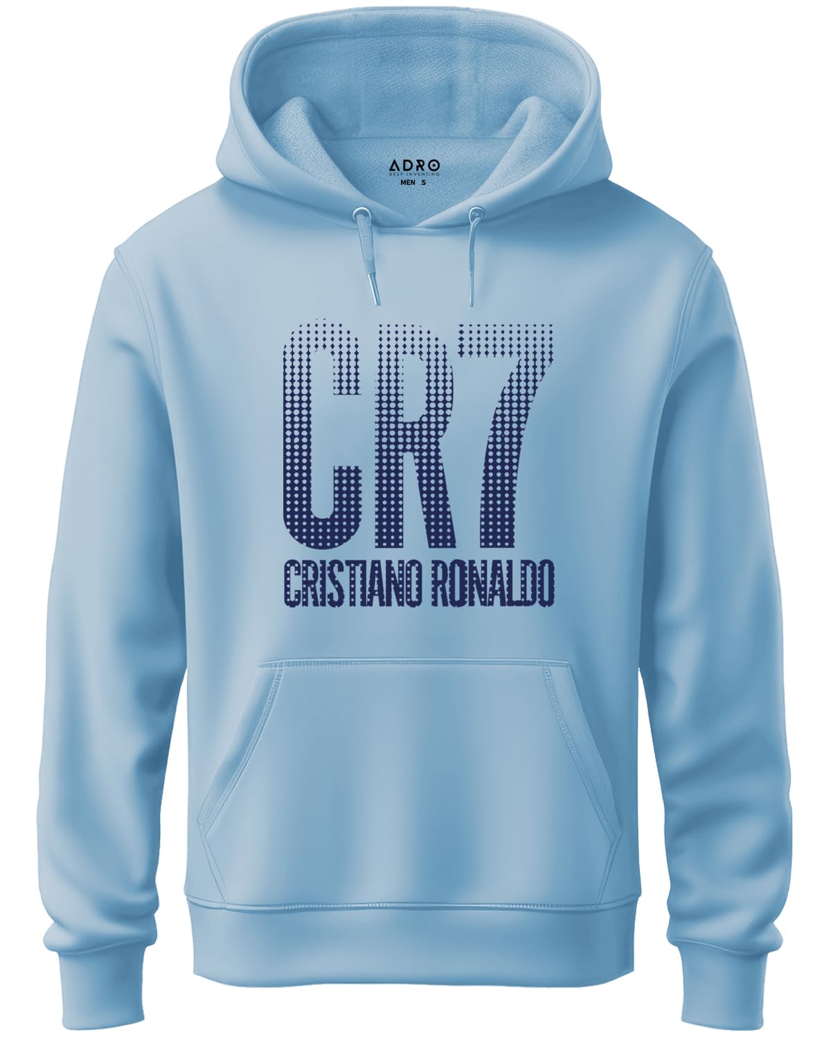 ADRO Men's Cotton Football Printed Hooded Sweatshirt (H20-M-CR07-SK)