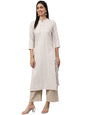 ANNI DESIGNER Women's Cotton Blend Straight Printed Kurta (Sufa)