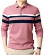 Noble Monk MenS Regular Fit Polo T Shirt |Full Sleeves |Collar Tshirts | Casual T-Shirt For Men