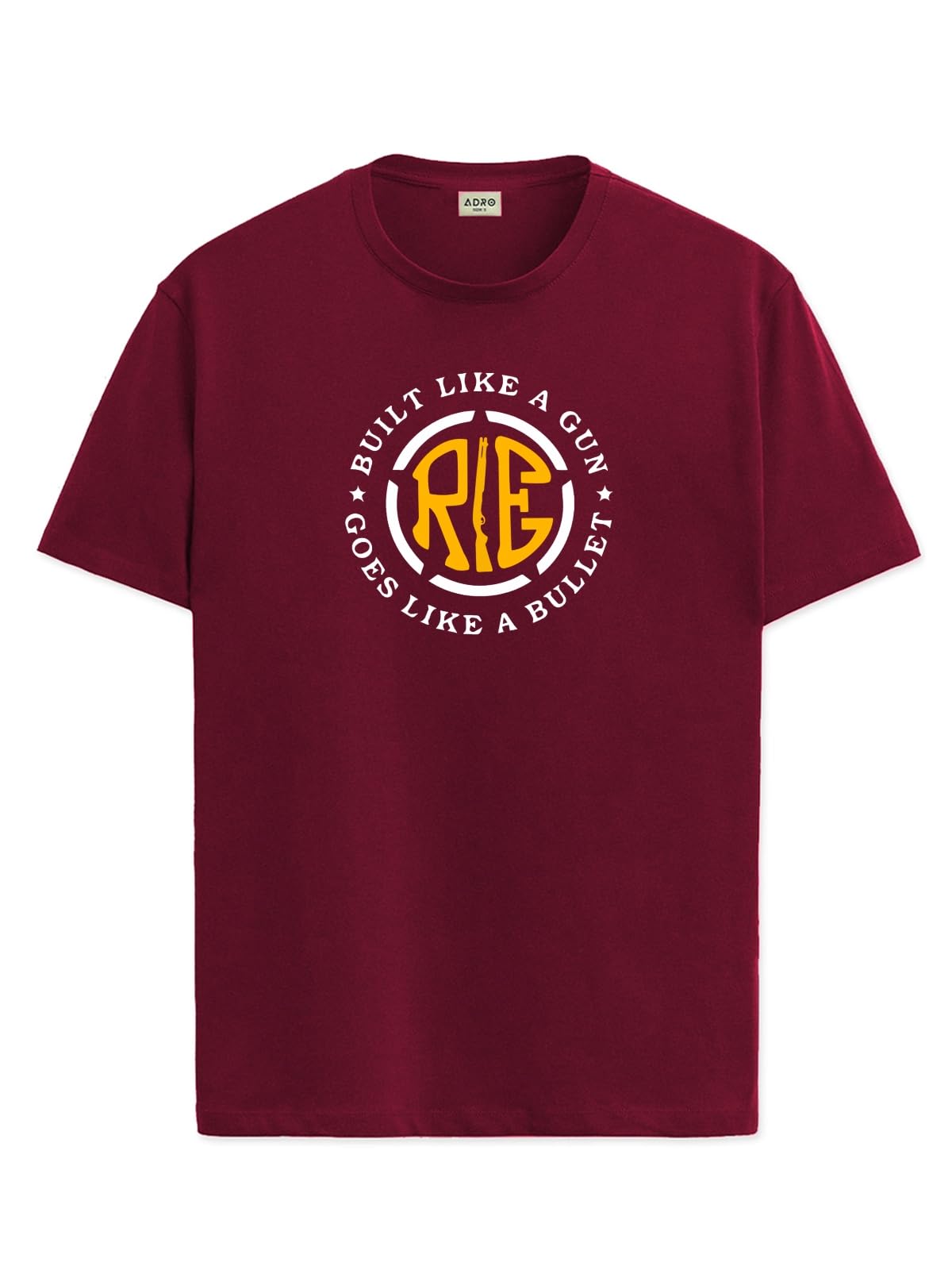 ADRO Tshirt for Men | Printed T Shirt for Men | 100% Cotton T-Shirt |Printed T Shirt | T-Shirts | RN24-BUL-MR