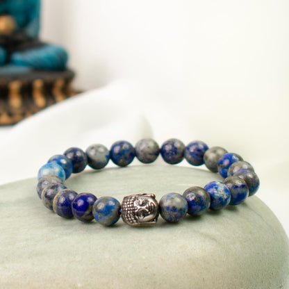 Astrotalk Lapis Lazuli Bracelet | Enhances Wisdom, Intuition & Mental Clarity | Certified Healing Crystal Astrology Bracelet for Men & Women | Lapis Lazuli stone