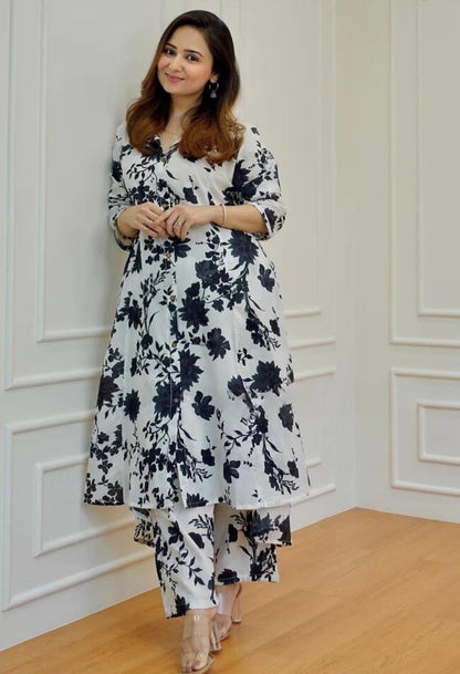 Leriya Fashion Women Rayon Blend Ethnic Wear Formal Kurta Co-Ord Set