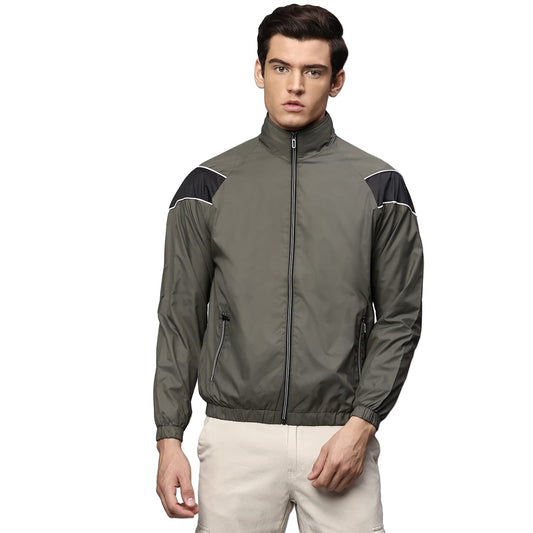 Dennis Lingo Polyester Regular Fit Full Sleeves MenS Panelled Shell Jacket With 2 Pockets - Lightweight Casual Winterwear For M