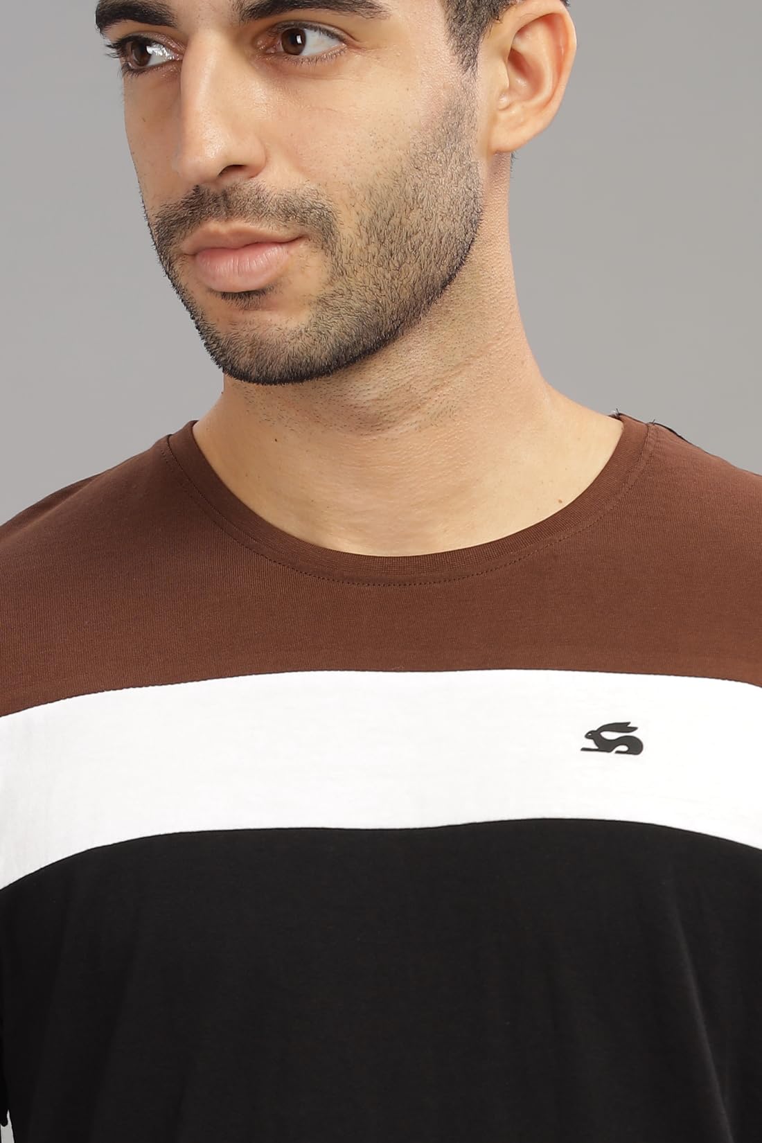 ADRO Tshirt for MenMulti Color T-Shirt for MenCotton T-ShirtMens TshirtRN8-24-BRWHBL