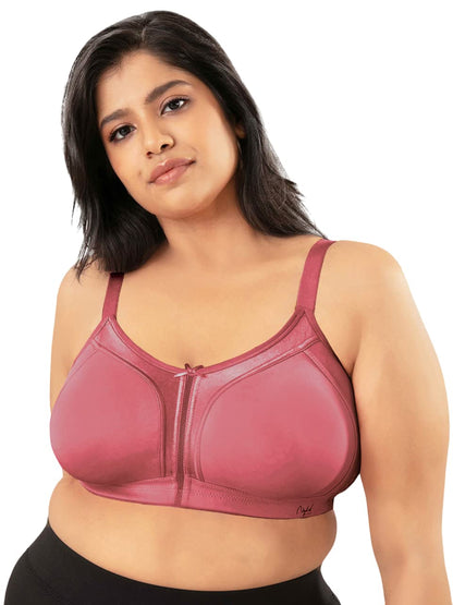 Nykd (Nyb101) Cotton Non Padded & Non Wired Everyday Bra For Women | M-Frame Structure For Bounce Control With Full Coverage & S