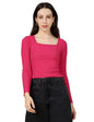 Fyltr WomenS Solid Regular Fit T Shirt (Fylss25Wkt-1002_Fuschia