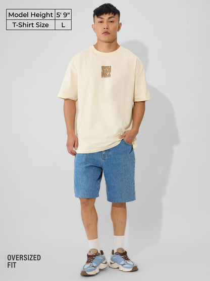 The Souled Store Official Minions Originals: Rise of The Gru Oversized T-Shirt for Men Boys Cotton Casual Half Sleeves Baggy Loo