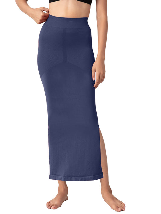 NYKD Seamless Spandex Saree Shapewear for Women PetticoatPeticote Saree Shapewear, NYSH01, Blue(Peacoat Navy), XXL, 1N