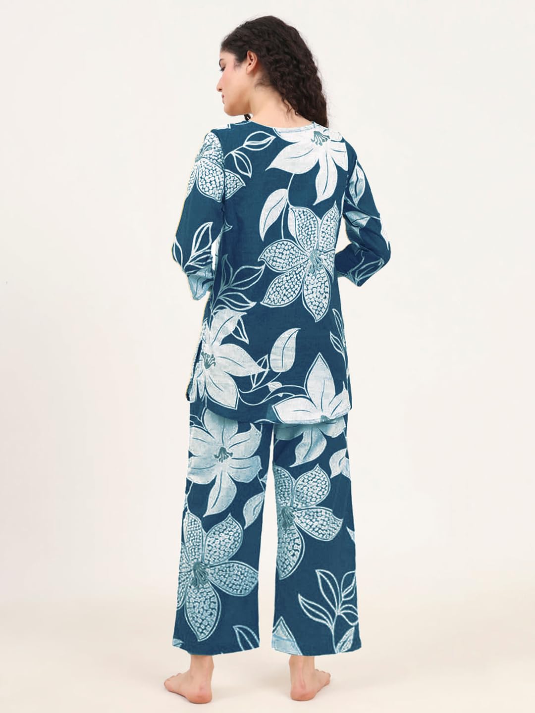 Tee Projekt Co Ord Set For Women Stylish | Ethnic Co Ord Set For Women Blue