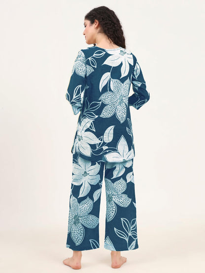 Tee Projekt Co Ord Set For Women Stylish | Ethnic Co Ord Set For Women Blue