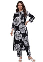 Rytras WomenS Pure Cotton Printed Straight Kurta Set With Palazzo Pants - Ethnic Wear