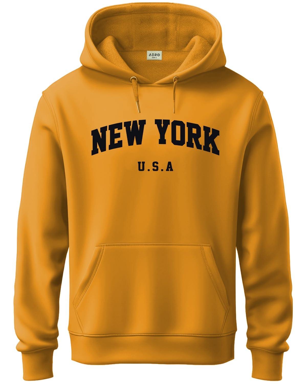 ADRO Men's Cotton Blend Neck Hooded Sweatshirt (H24-NEW)