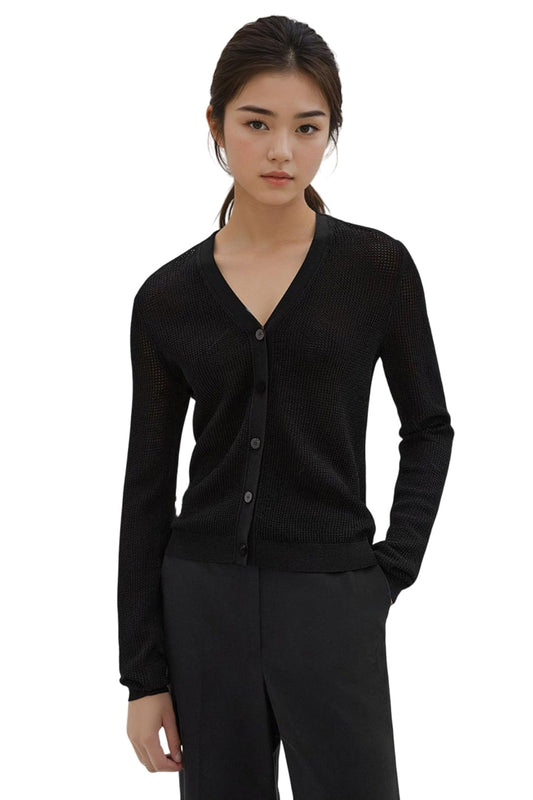 Kotty WomenS Sweater For Winters Woolen Full Sleeve V Neck(Black,M)