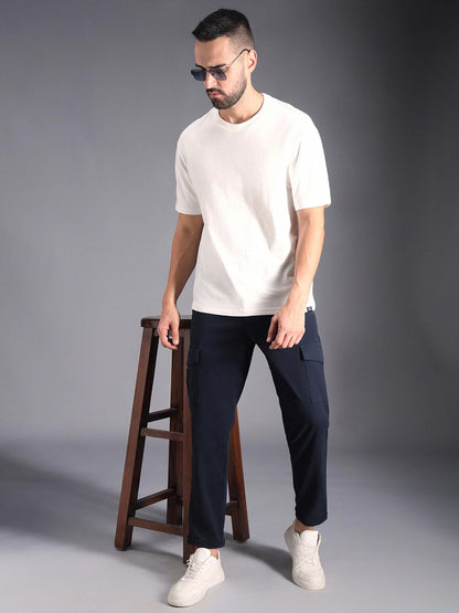 High Star MenS Regular Pants (Hsmwts2402_Nv_Navy Blue