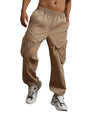 Hubberholme Men Taupe Smart Casual Summer Cotton Loose Fit Solid Trousers_7