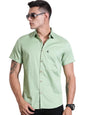 Thomas Scott | Mens | Solid Color | Regular Fit | 100% Cotton | Short Sleeve | Spread Collar | Shirts for Men (Available in Plu