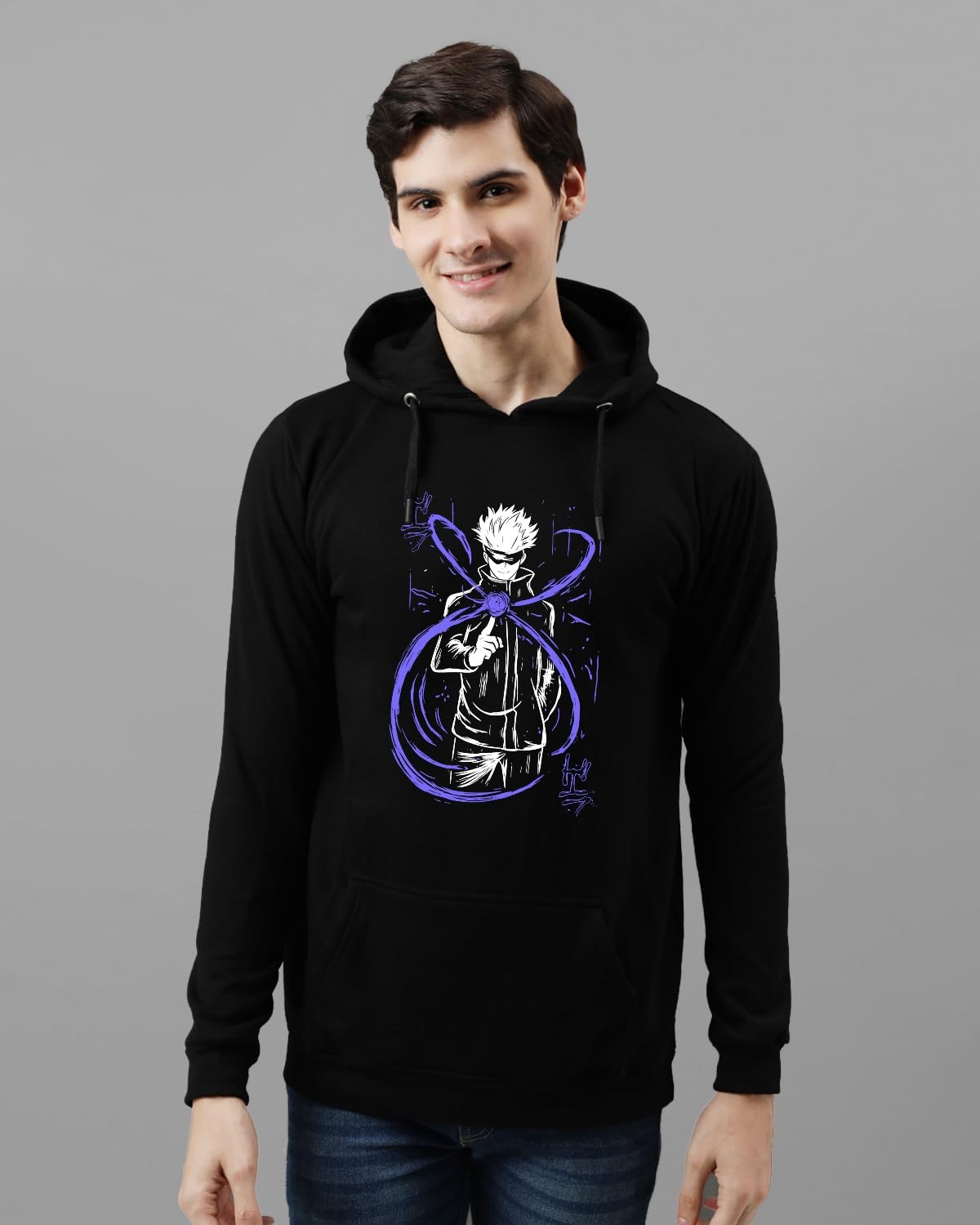 ADRO Hoodies for Men | Printed Hoodie for Men | Cotton Hoodie | Luffy Hoodie Gear 5 | Sweatshirt for Men | Anime Hoodie | H24-AN