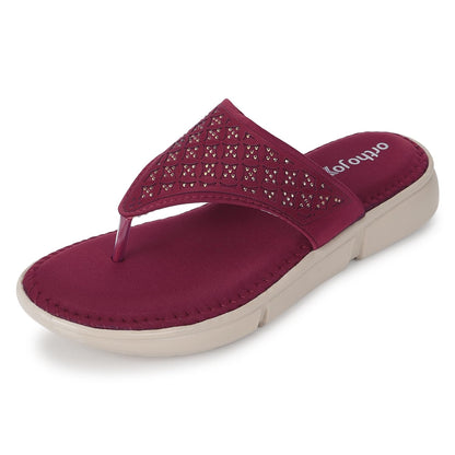 Ortho Joy Doctor Fancy Slipper For Women || Orthopedic WomenS Fancy Sandal For Women
