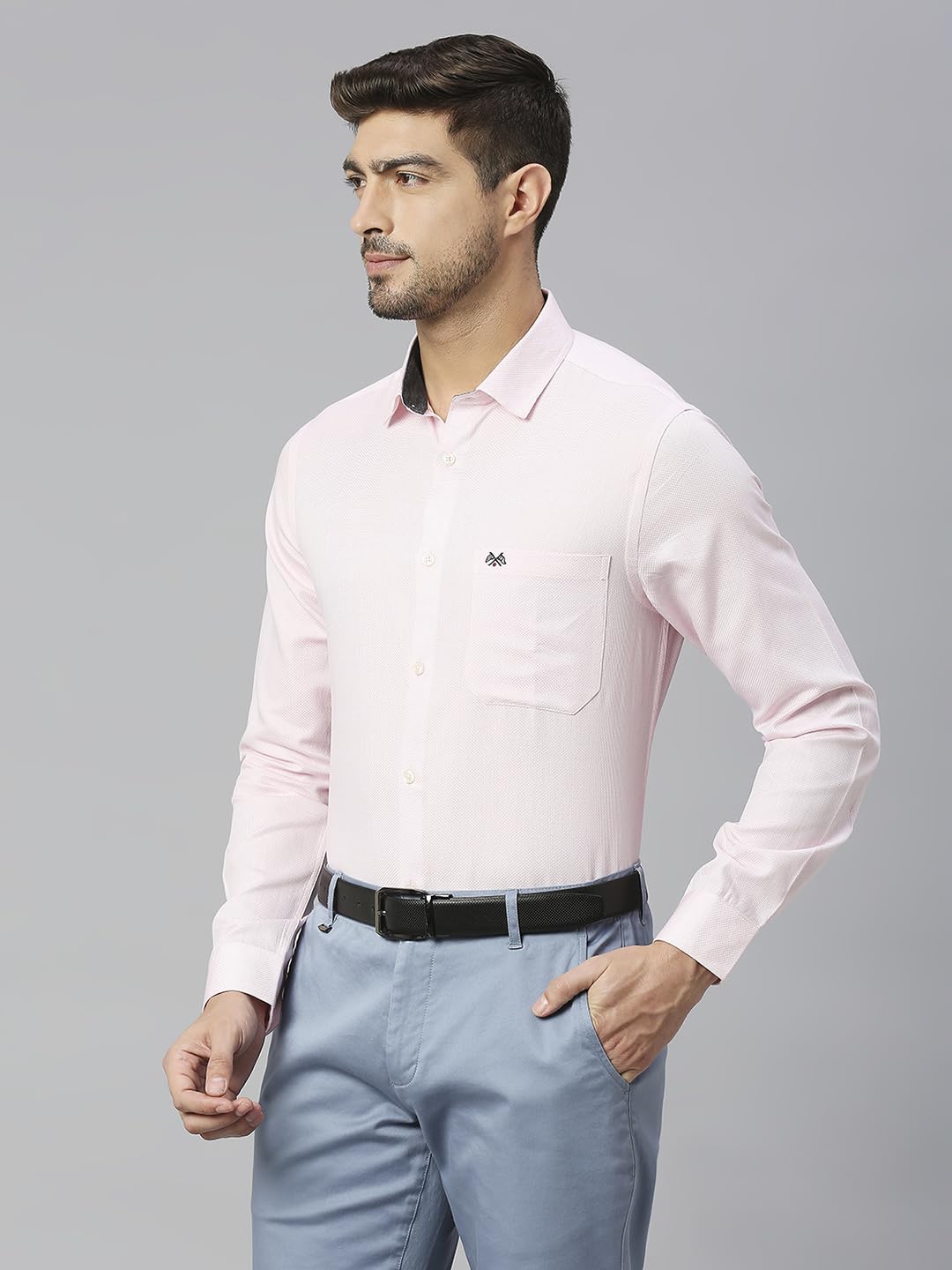 Thomas Scott 100% Cotton Slim Fit Solid Formal Shirts for Mens