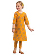 A.T.U.N. (ALL THINGS UBER NICE) Girls Floral Printed 3/4 Sleeve Kurti and Pant Set | Stylish Traditional Ethnic Wear Salwar Suit