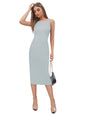 Toochki Dress For Women | Dresses For Women Dress | Bodycon Dress | Sky Blue Bodycon Dress | Midi Length Dress | Lycra Bodycon D