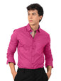 Pinkmint Mens Regular Fit Soft Cotton Blend Casual Combo Shirt with Pocket Design & Spread Collar Full Sleeves Formal Shirt Pin