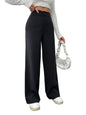 Toochki Women Spandex Pant Stretchable Slim Fit Trouser, for Office School Formal Casual Black