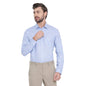 Turtle Men Cotton Slim Fit Formal Shirts Sky Blue