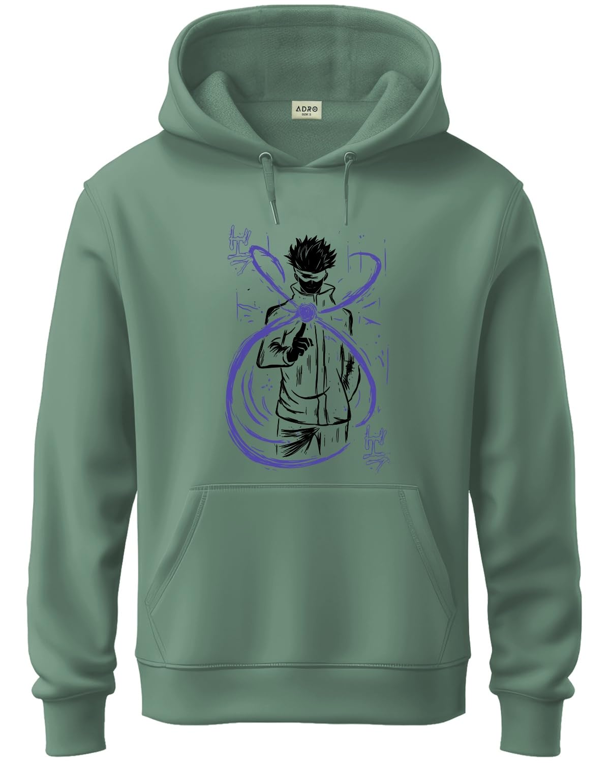 ADRO Hoodies for Men | Printed Hoodie for Men | Cotton Hoodie | Luffy Hoodie Gear 5 | Sweatshirt for Men | Anime Hoodie | H24-AN