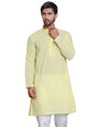 Jompers Mens Floral Embroidered Kurta Churidar Set