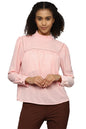 Allen Solly Women Solid Casual Polyester Full Sleeve T-Shirt