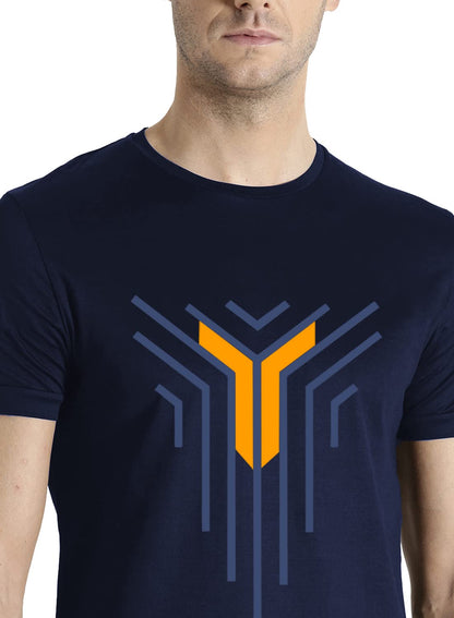 ADRO Graphic Printed Design Mens Cotton T-Shirts (R21-M-LNL)