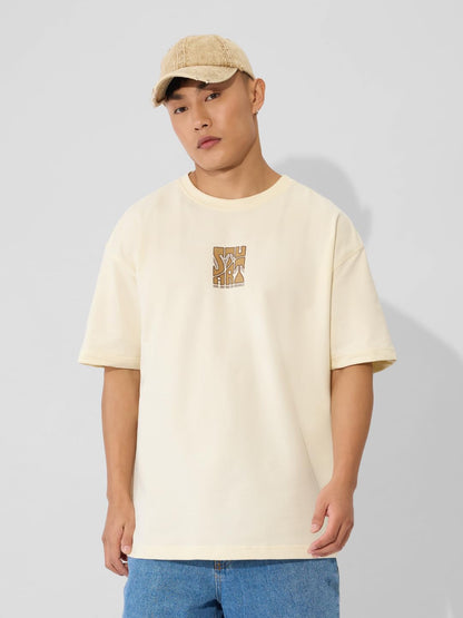 The Souled Store Official Minions Originals: Rise of The Gru Oversized T-Shirt for Men Boys Cotton Casual Half Sleeves Baggy Loo