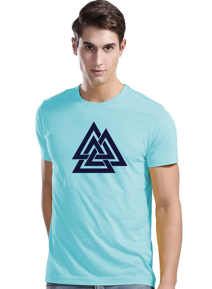 ADRO Triangle Mens Printed T-Shirt (RNR-M-TKT-MI_Mint)