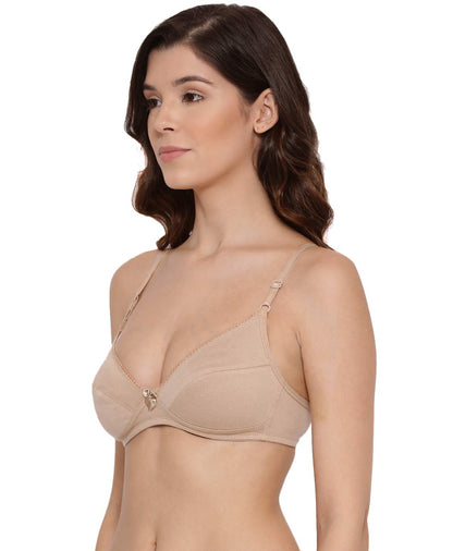 Lyra Lux 501 Plunge Underwired Everyday Bra (Skin)