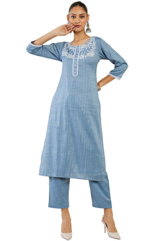 Soch Women Viscose Regular Fit Printed Kurta Set