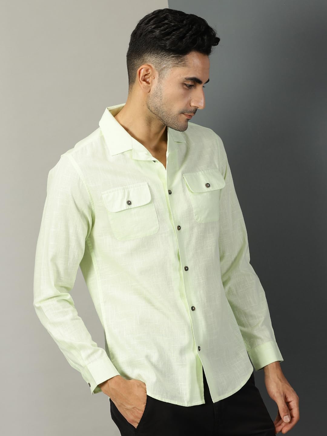 Thomas Scott Double Pocket Regular Fit Long Sleeve Casual Tshirt for Mens