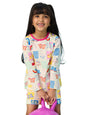The Souled Store Official Peppa: Rainbow Splash Girls Round Neck Multicolor Graphic Printed Cotton Full Sleeve T-Shirts