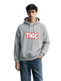 The Indian Garage Co Mens Relaxed Fit Long Sleeves Hooded Embroidered Hoodie