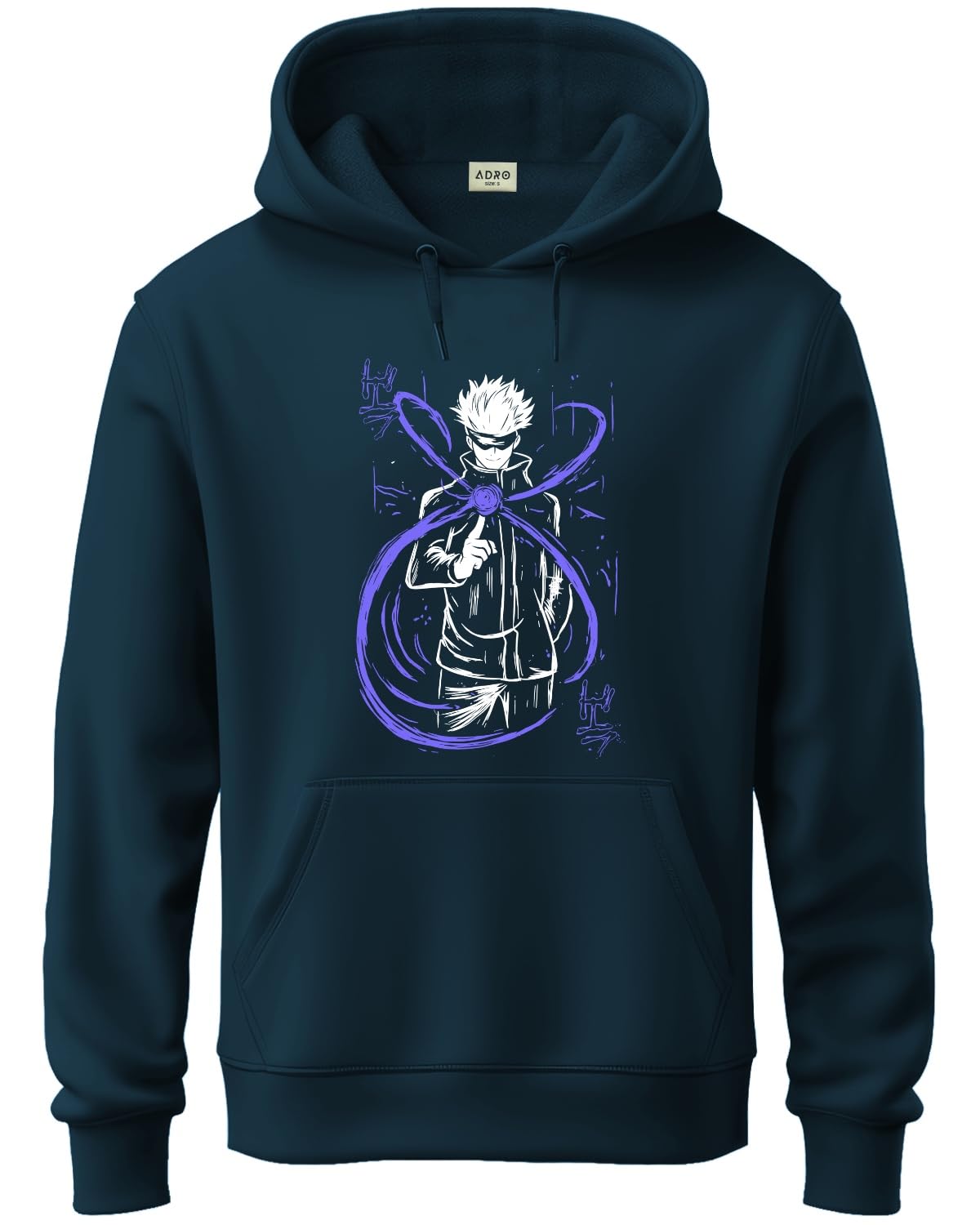 ADRO Hoodies for Men | Printed Hoodie for Men | Cotton Hoodie | Luffy Hoodie Gear 5 | Sweatshirt for Men | Anime Hoodie | H24-AN