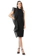 Campus Sutra Women'S Knee-Length Fit And Flare Dress (Ssmr22_Cswssdr5012_Xl_Black_Xl)