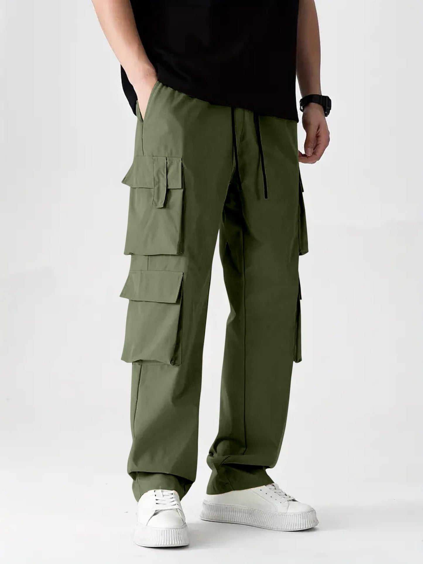 Indoprimo Men Cargo || Men Cargo Pants || Men Cargo Pants Cotton || Cargos For Men || Men Cargo Trouser - Denver (In, Alpha, L,