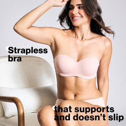 Nykd (Nyb027 Padded & Wired Ultimate Multiway Strapless Bra For Women | Anti Slip Bra With Seamless Neckline & Soft Detachable S